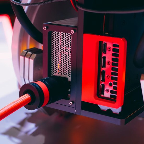 Desk cable management box
